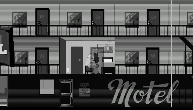A room in a motel
